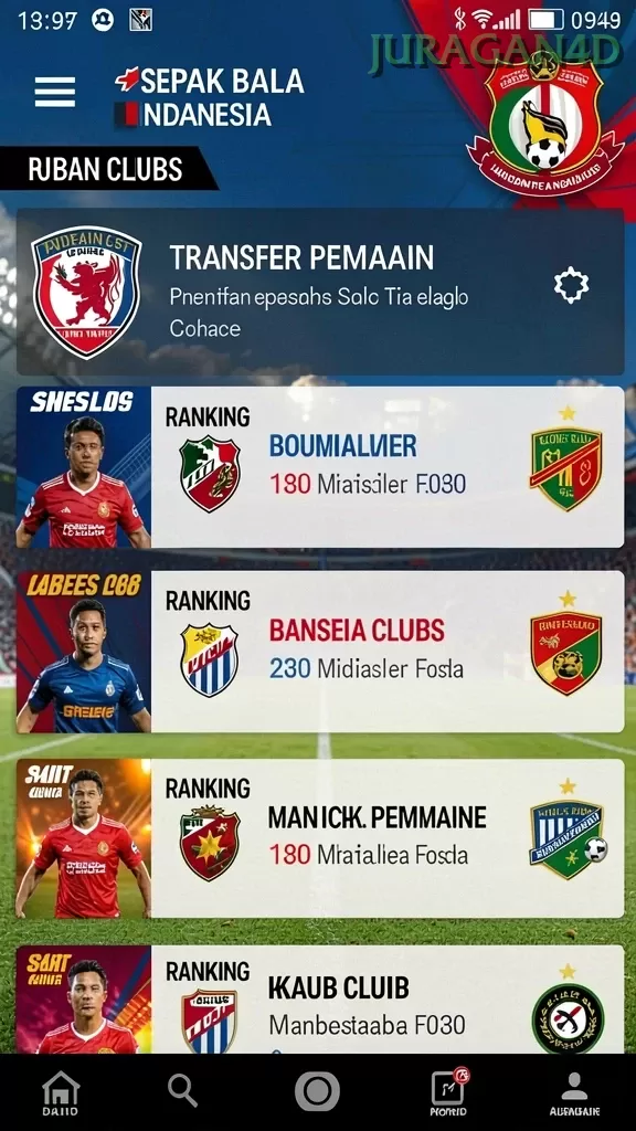 Pratinjau antarmuka juragan4d — aplikasi APK resmi Android v2.5.6
